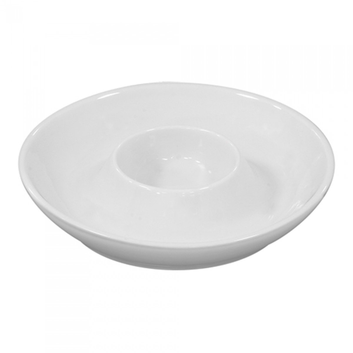 Coquetier porcelaine avec soucoupe - 6 pcs